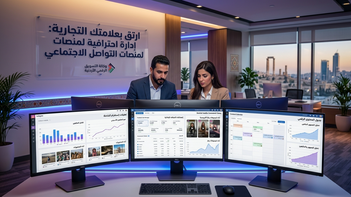 لوحة تحكم ومؤشرات أداء لحملة سوشيال ميديا